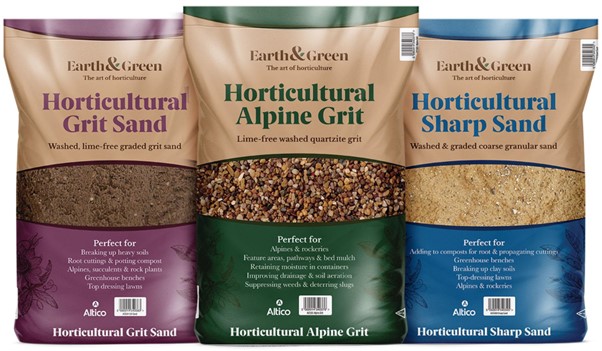 three packaging designs of Earth & Green products in purple, green and blue to show five principles of effective logo design